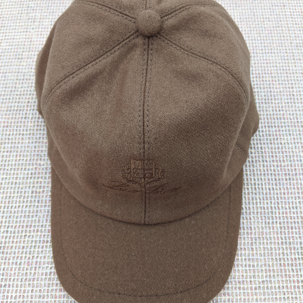 Loro Piana Brown Wool Cap